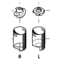 Lutz pump tube rotors, impellers, and pump feet